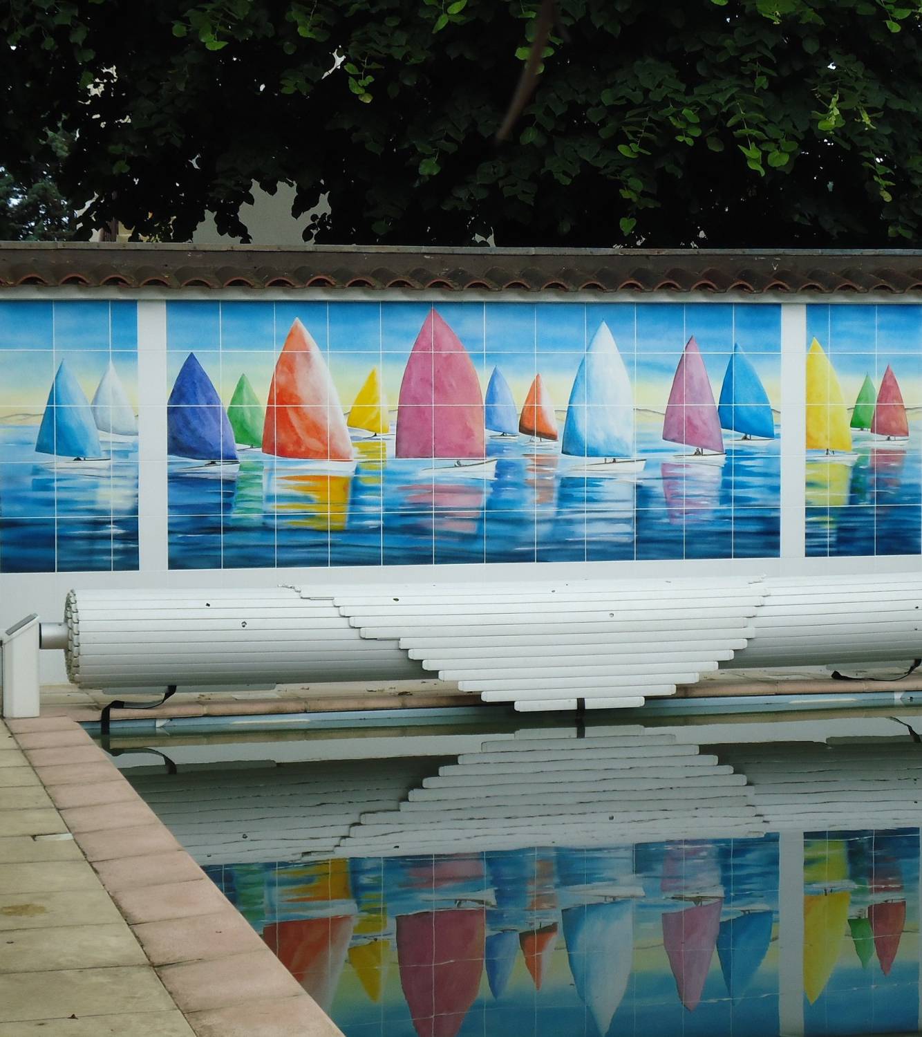 Mur de piscine